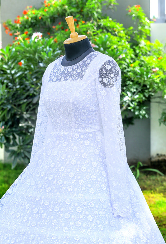 High Neck Wedding Ball Gown