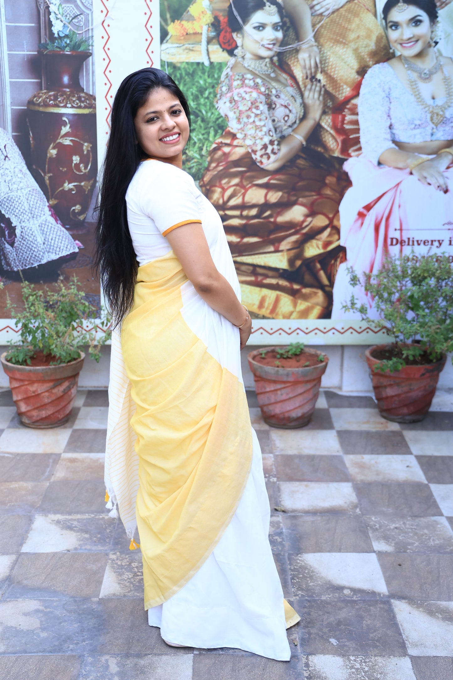 Linen Cotton Easy Wear Saree