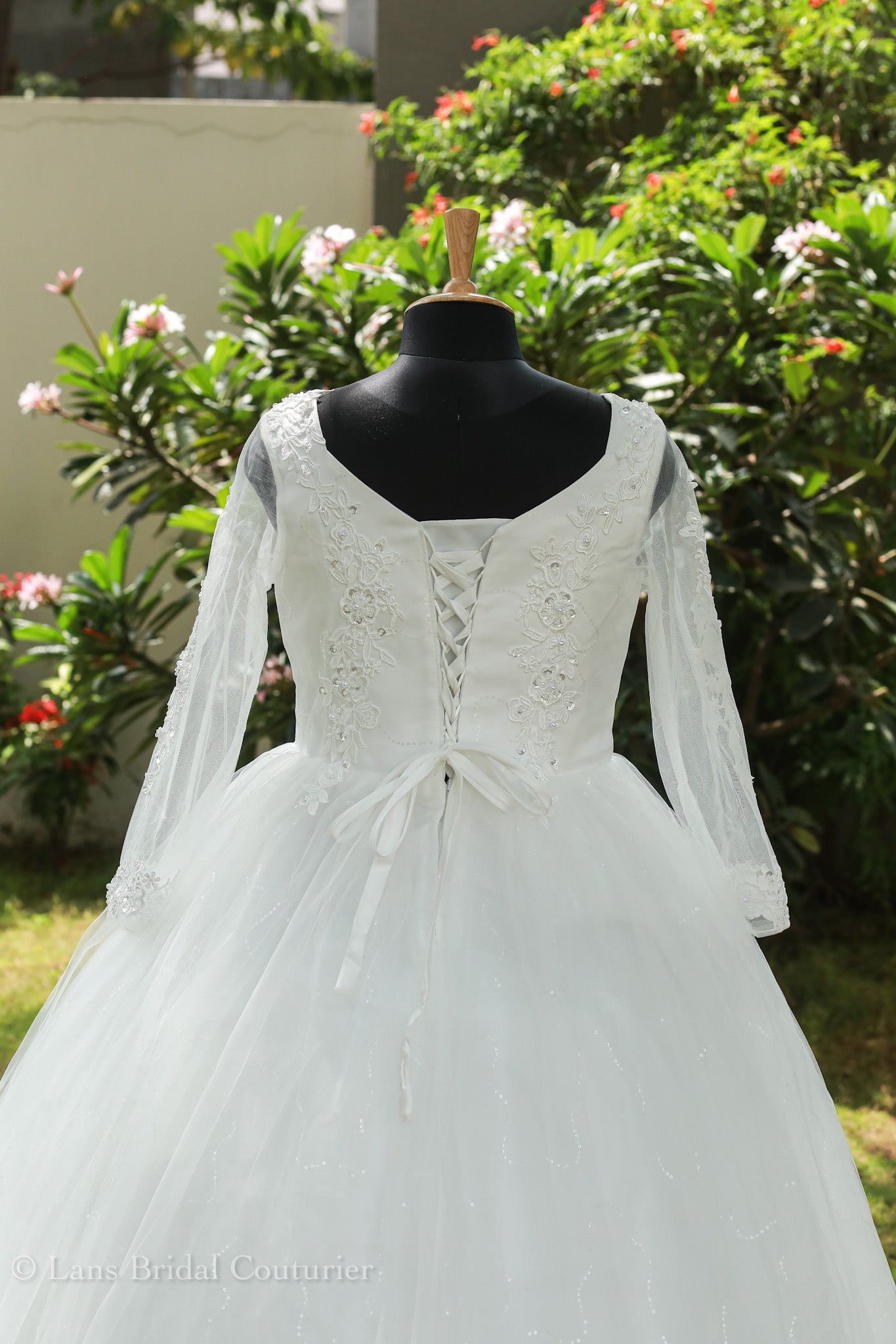 Boat Neck Ball Gown
