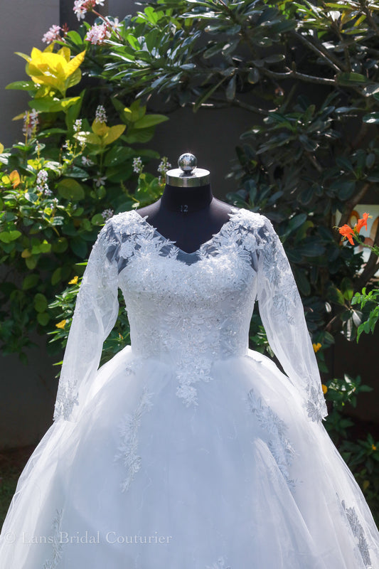 White Wedding Princess Gown