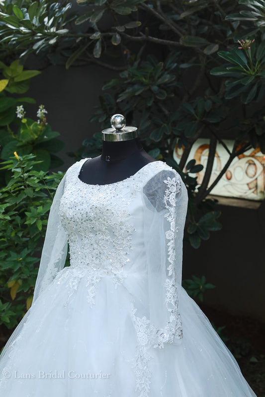 Graceful White Bridal Gown