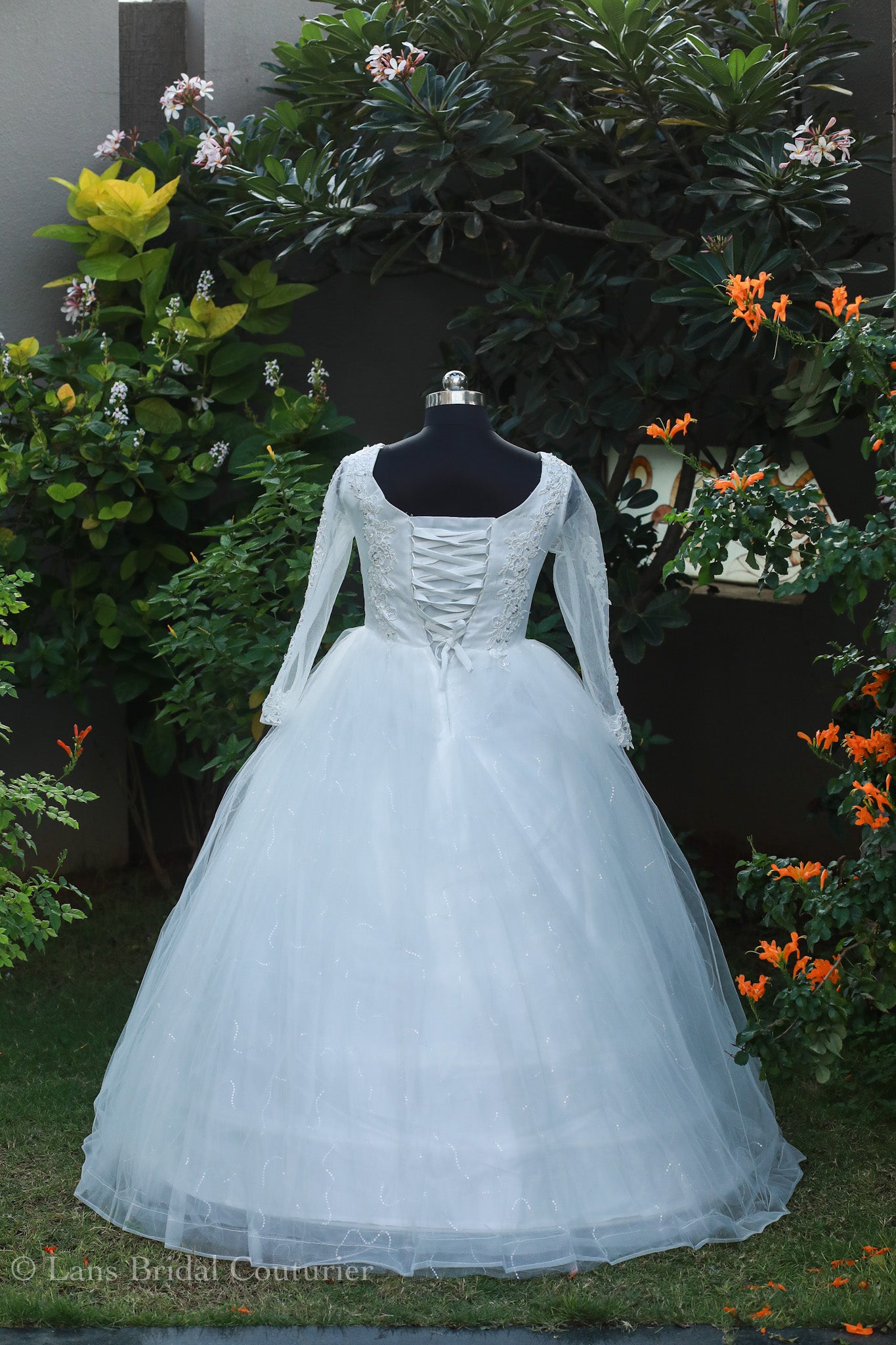 Graceful White Bridal Gown