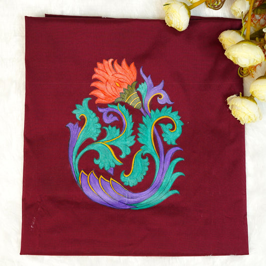 Elegant Floral Art on Fabric