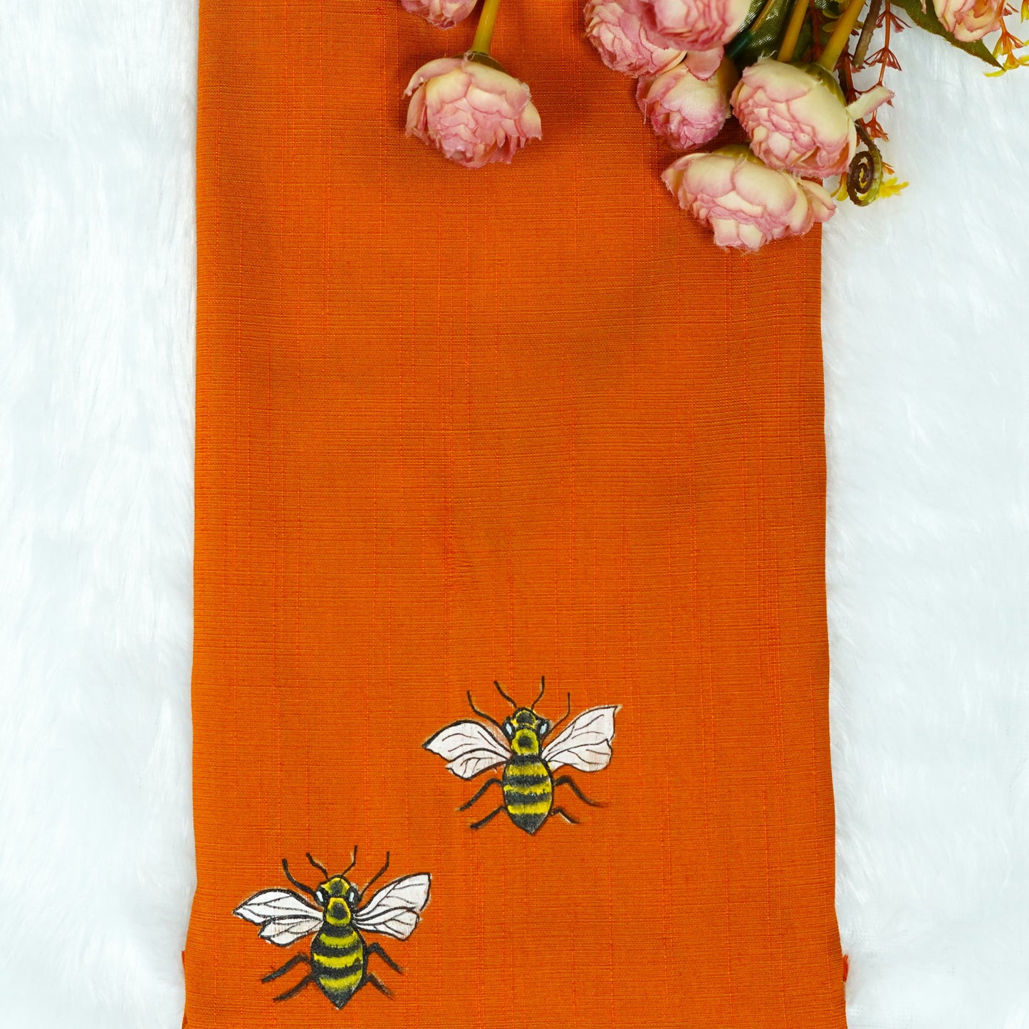 Nature's Harmony Art on Blouse Fabric