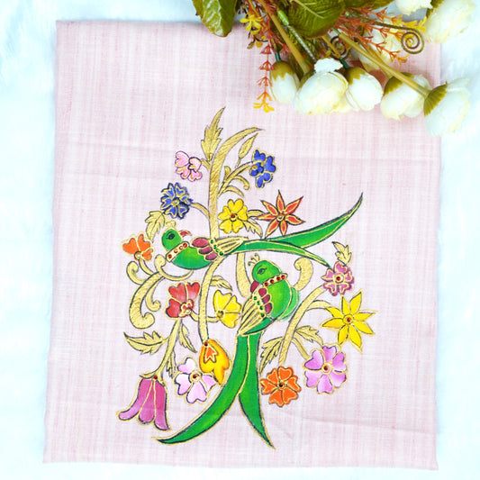 Parrot Garden Blouse Fabric