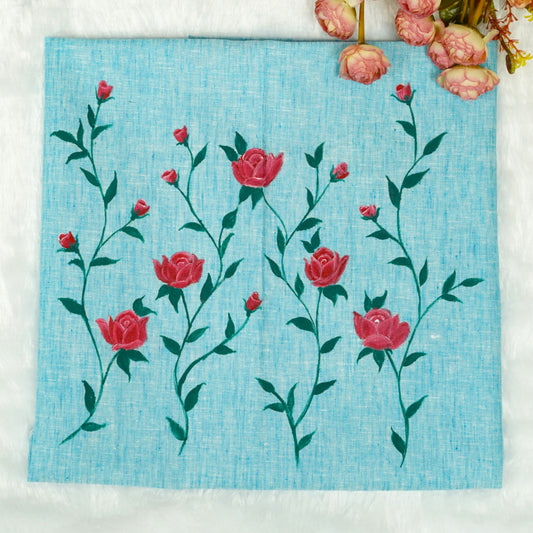 Crimson Vine Blouse Fabric