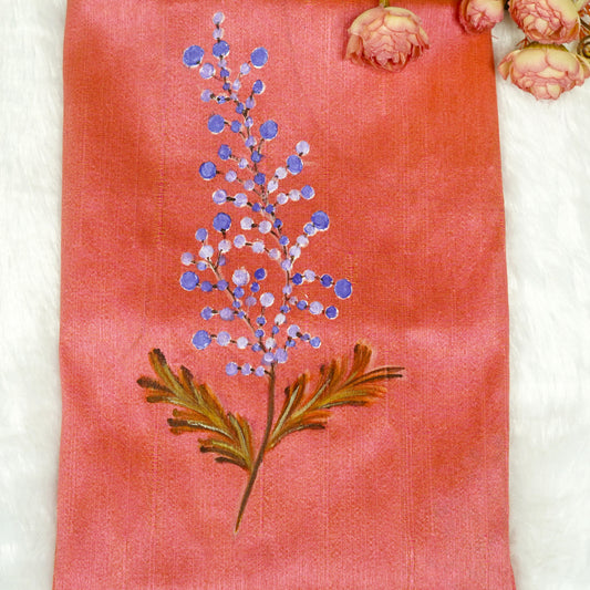 Floral Art Hand Painted Blouse Fabric