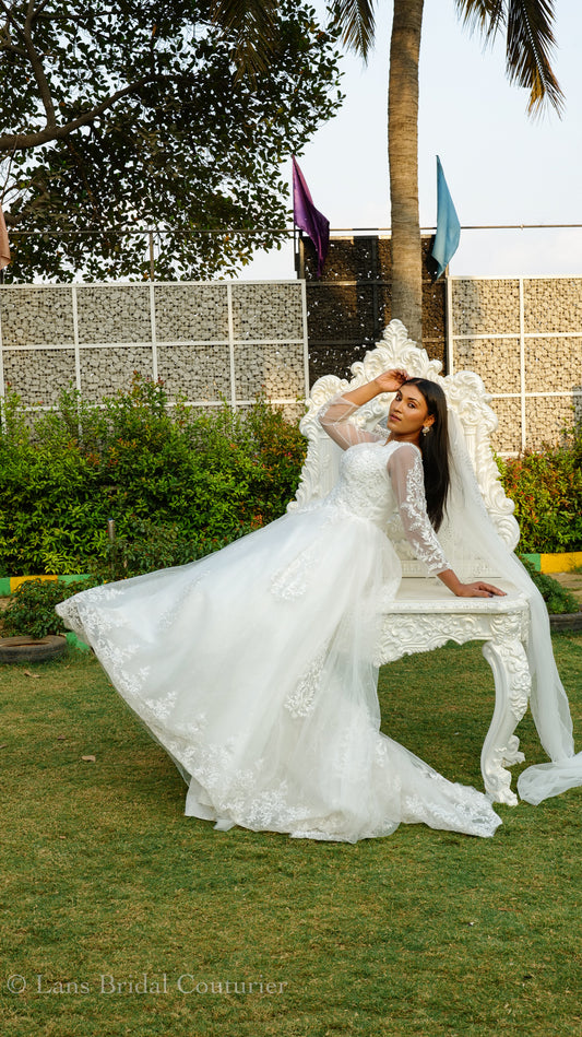 Bridal Wedding Tail Gown