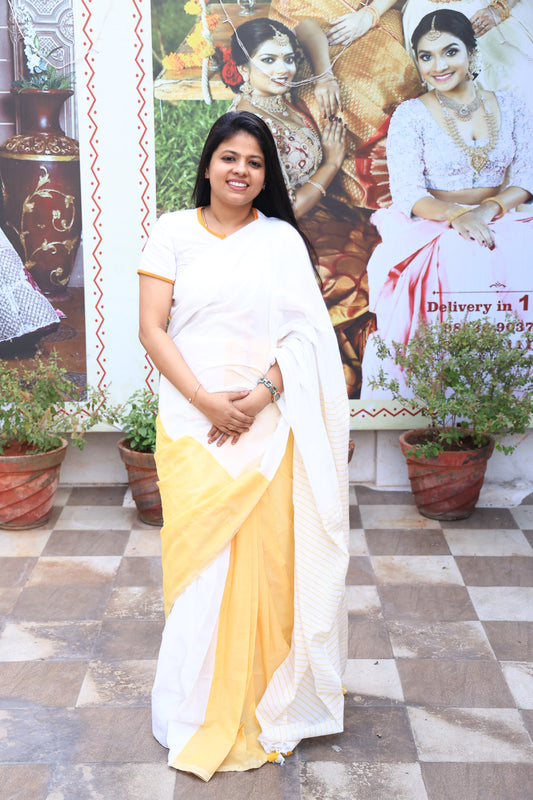 Linen Cotton Easy Wear Saree